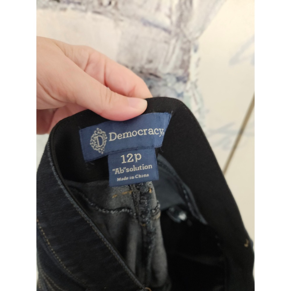 Democracy Ab Solution Itty Bitty Boot Jeans 12P Dark Indigo NEW - Picture 5 of 11